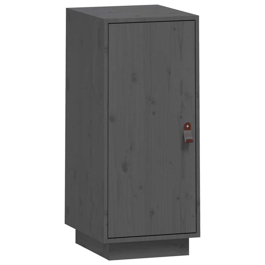 Sideboard Grau 34x40x75 cm Massivholz Kiefer